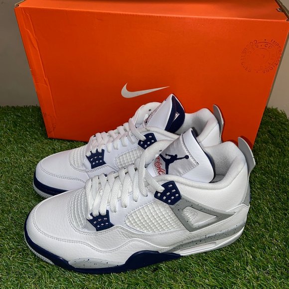 Air Jordan 4 Retro Midnight Navy B-Grade Men’s Size DH6927-140 NEW main image 13